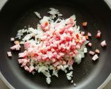 マッシュルームとベーコンのクリームパスタ作り方4写真