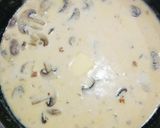 マッシュルームとベーコンのクリームパスタ作り方9写真