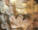 鶏肉とじゃがいもマスタードクリーム煮作り方6写真