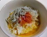 卵かけご飯☝しらすと紅生姜で簡単究極ご飯作り方4写真