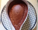 ココアシフォンおばケーキ☆牛乳パック型で作り方3写真