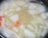 寒い冬に温まる☆冬瓜の卵スープにゅうめん作り方5写真