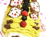 蜂蜜レモンケーキで♡さつまいもモンブラン作り方15写真
