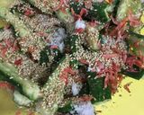 カチ割りきゅうりのオリーブオイル和え作り方6写真