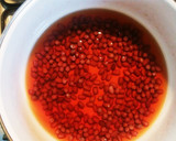 ほんわか♪かぼちゃと小豆の煮物作り方2写真