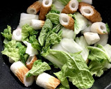 白菜とちくわの卵とじ♪作り方2写真