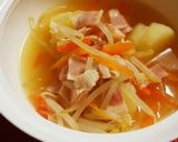 生姜入り。大根とじゃが芋の中華スープ。作り方4写真