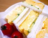 レンジで簡単☆厚焼きたまごサンド作り方6写真