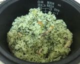 ほうれん草とベーコンの炊き込みピラフご飯作り方3写真