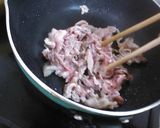 豚肉と卵とアスパラ炒め作り方3写真