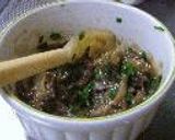 虹鱒の舞茸味噌焼き作り方3写真