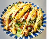 キャベツと竹輪のヘルシーお好み焼き風作り方5写真