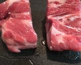 豚肩ロースとキノコの炊き込みごはん丼作り方1写真