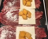 牛肉巻きチーズマンゴー作り方2写真