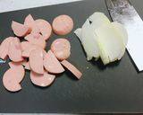 お弁当に＊ベビーハムと玉ねぎの＊照り焼き作り方2写真