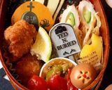 ハロウィンR.I.P 唐揚げ海苔弁当作り方4写真