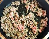 挽肉キャベツでチーズ卵の粉なしお好み焼き作り方3写真