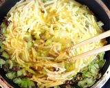 挽肉キャベツでチーズ卵の粉なしお好み焼き作り方6写真