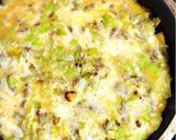 挽肉キャベツでチーズ卵の粉なしお好み焼き作り方7写真