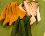 つくね豆腐の磯辺揚げ出し 素揚げ野菜添え作り方6写真