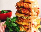 挽肉キャベツでチーズ卵の粉なしお好み焼き作り方11写真