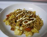 焼きそばのそばと具がよく混ざる方法作り方9写真