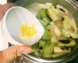 骨付き鶏もも肉と焼き長ネギのスープ作り方8写真