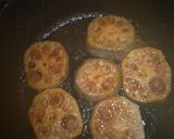 簡単！肉詰め蓮根の照り焼き作り方5写真