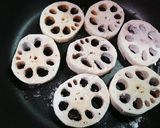 フライパンで簡単♪れんこんの揚げ焼き作り方3写真