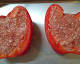 中から血が!?パプリカの肉詰め作り方6写真