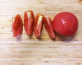 簡単☆じゅわ〜っと甘いトマトトースト作り方1写真