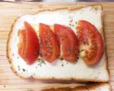 簡単☆じゅわ〜っと甘いトマトトースト作り方4写真