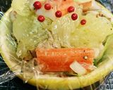グレープフルーツの鶏とマグロのサラダ作り方6写真