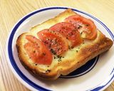簡単☆じゅわ〜っと甘いトマトトースト作り方5写真