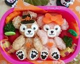キャラ弁★ダッフィーのハロウィン弁当作り方5写真