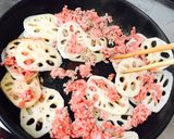 簡単☆しゃきしゃき蓮根の旨そぼろあん作り方3写真