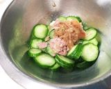 きゅうりの梅肉ツナ和え☆作り方2写真