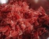 牛細切れでハンバーグ作り方1写真