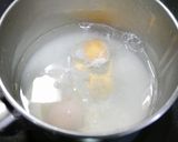簡単！半熟☆落とし卵のお味噌汁作り方1写真