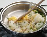 ステンレス鍋でチャーハンを炒める作り方6写真