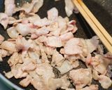 さつま芋と豚バラの炒め物作り方5写真