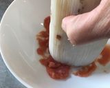 おつまみにも！サクサク蓮根の明太子詰め作り方3写真