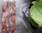 トマト生姜こぶおろしのキャベツ豚巻き焼き作り方2写真