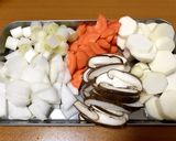 優しいお味のけんちん汁ෆ作り方1写真