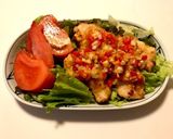 鳥胸肉のねぎパプリカソース作り方5写真