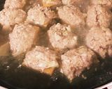 カサ増し！厚揚げの肉団子のっけ煮〜！作り方2写真