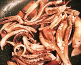 鰻のタレ活用☆甘辛イカ焼きかばやき風味作り方2写真