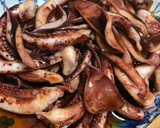 鰻のタレ活用☆甘辛イカ焼きかばやき風味作り方4写真