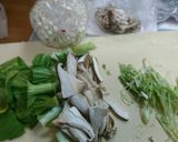 ネギの青いとこ消費♪チンゲン菜炒め♪作り方1写真