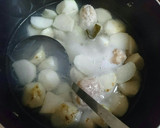 さといもとつみれの煮物作り方4写真